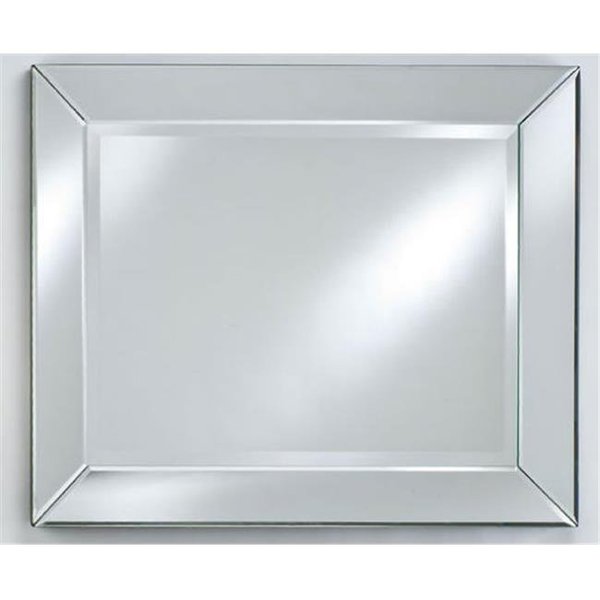 Afina Corporation Afina Corporation RM107 24 in.x 30 in.Rectangular Cut Glass and Etched Mirror RM107